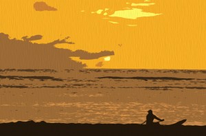 Sunset on the Island